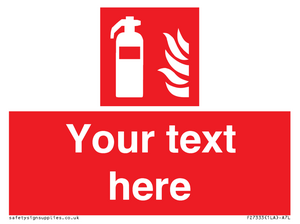 Custom Fire extinguisher Sign